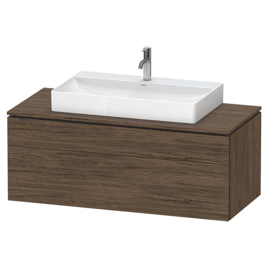 Élément inférieur L-CUBE
122,0 x 48,2 x 55,0 cm
suspendu, élément à 2 tiroirs
découpe de siphon inclus