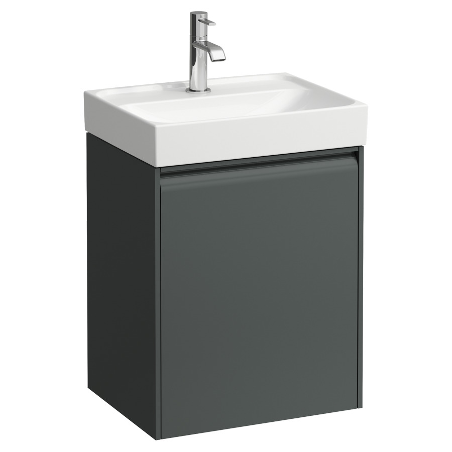 Élément inférieur MEDA
43,7 x 51,5 x 33,9 cm
armoire de tablette, 1 porte
charnière à gauche, pour
lave-mains 213 130/131