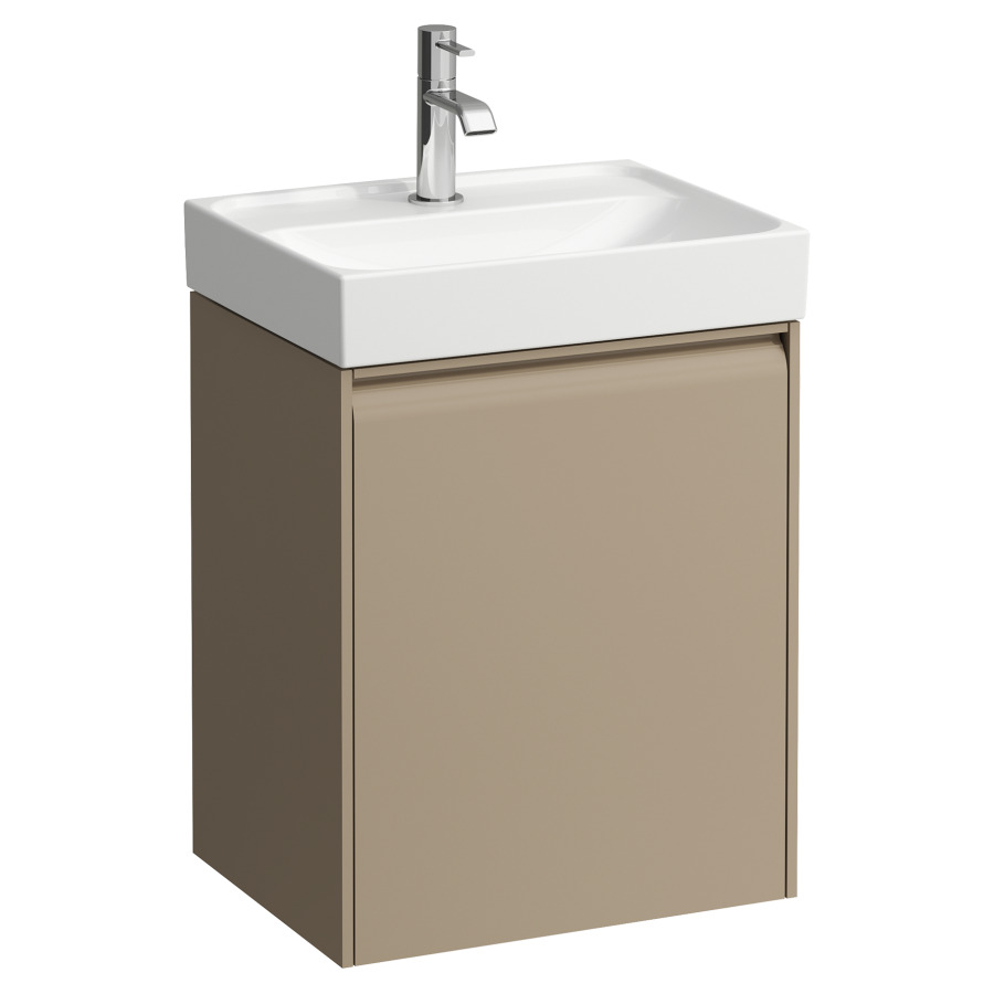 Élément inférieur MEDA
43,7 x 51,5 x 33,9 cm
armoire de tablette, 1 porte
charnière à gauche, pour
lave-mains 213 130/131