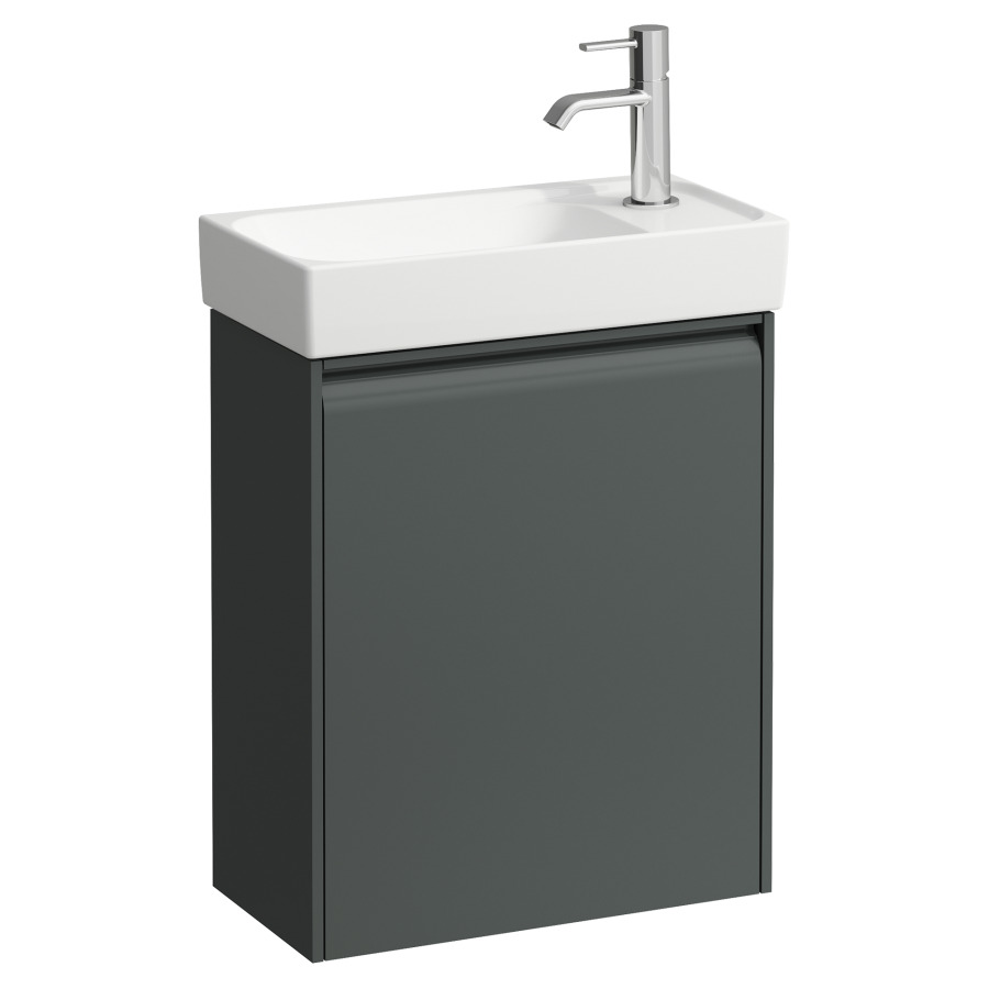 Élément inférieur MEDA
43,7 x 51,5 x 22,2 cm
armoire de tablette, 1 porte
charnière à droite, pour
lave-mains 213 134