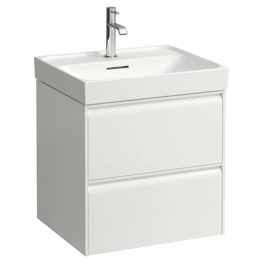 Élément inférieur MEDA
53,4 x 51,5 x 44,8 cm
élément à 2 tiroirs
pour lavabo 213 135/136