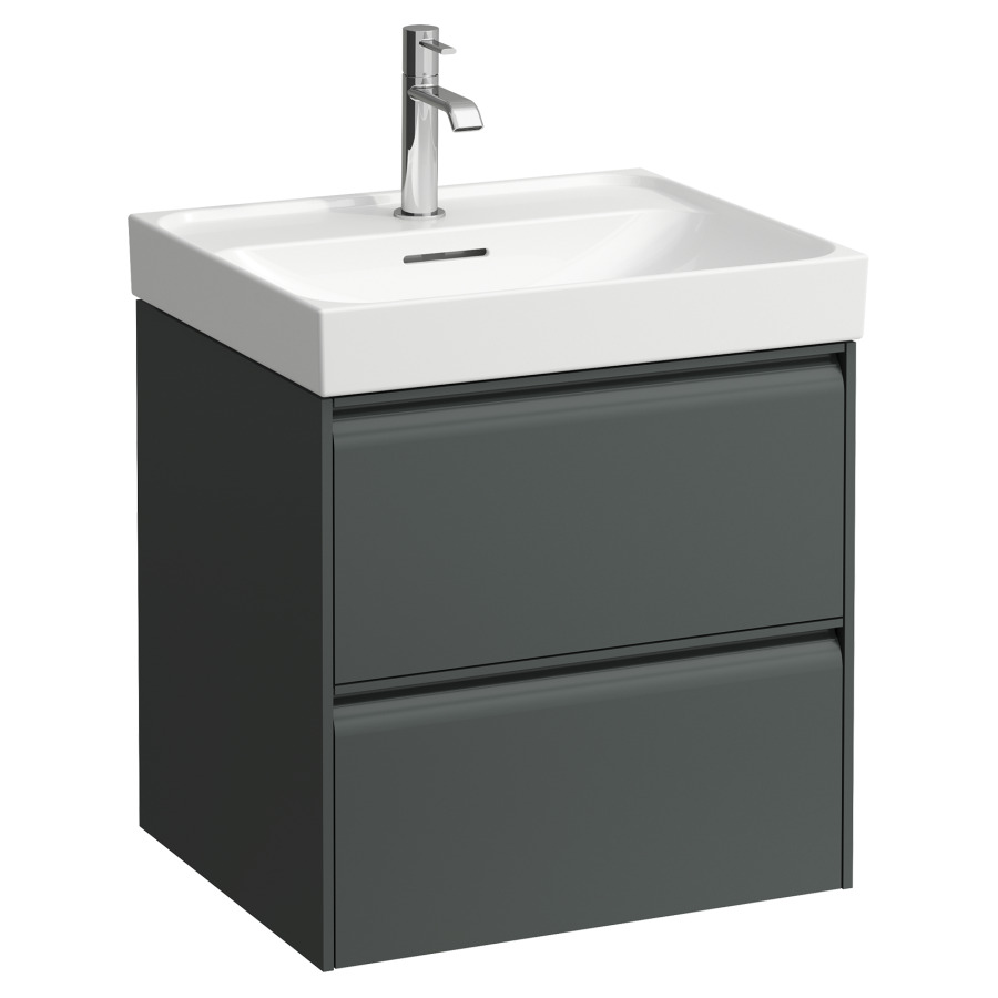 Élément inférieur MEDA
53,4 x 51,5 x 44,8 cm
élément à 2 tiroirs
pour lavabo 213 135/136