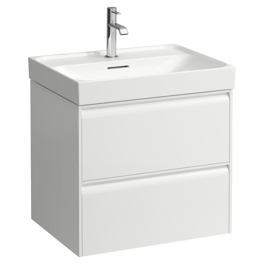 Élément inférieur MEDA
58,4 x 51,5 x 44,8 cm
élément à 2 tiroirs
pour lavabo 213 139/140