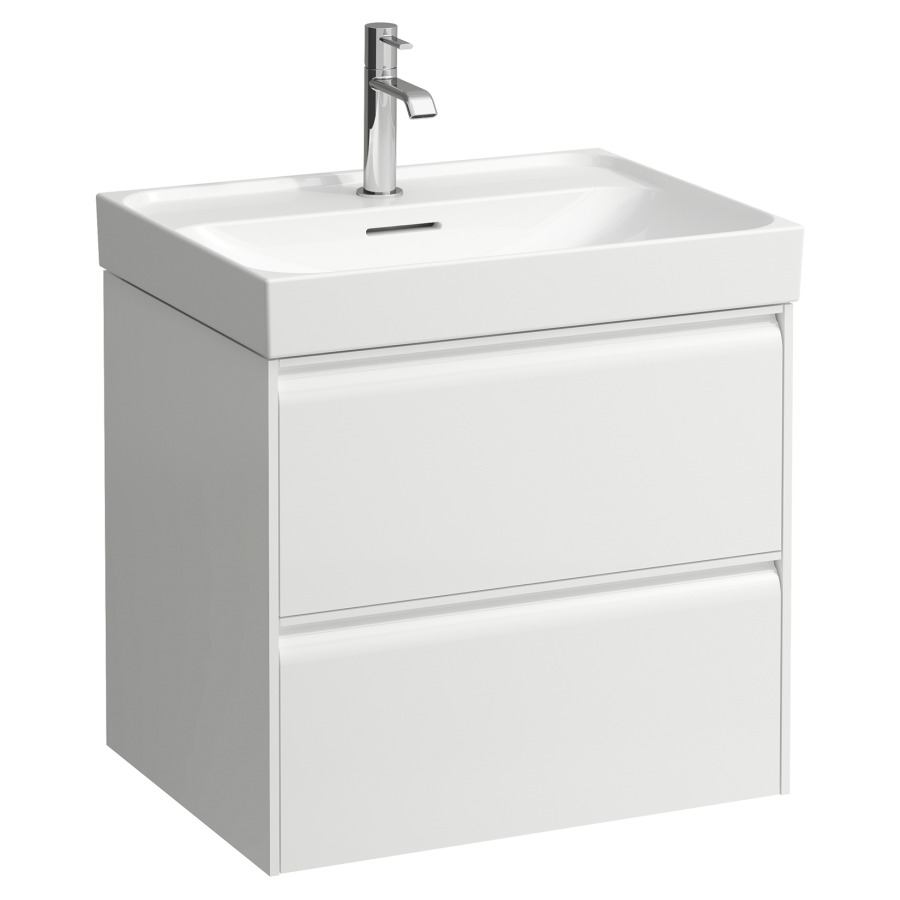 Élément inférieur MEDA
58,4 x 51,5 x 44,8 cm
élément à 2 tiroirs
pour lavabo 213 139/140