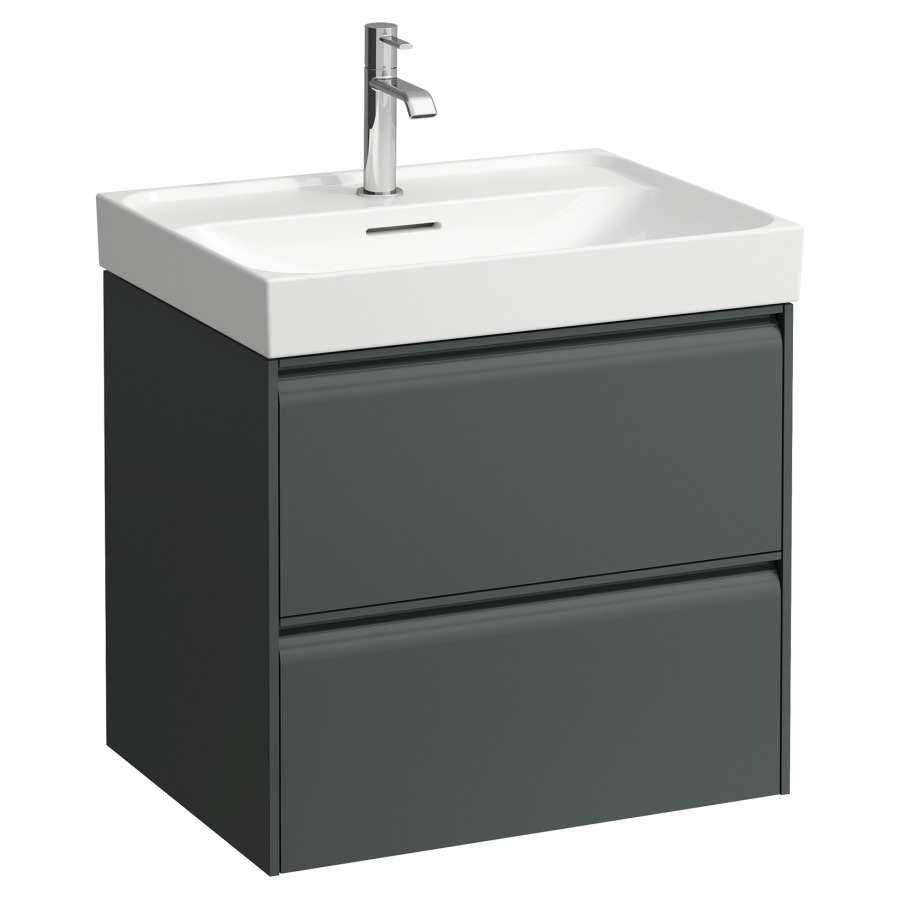 Élément inférieur MEDA
58,4 x 51,5 x 44,8 cm
élément à 2 tiroirs
pour lavabo 213 139/140