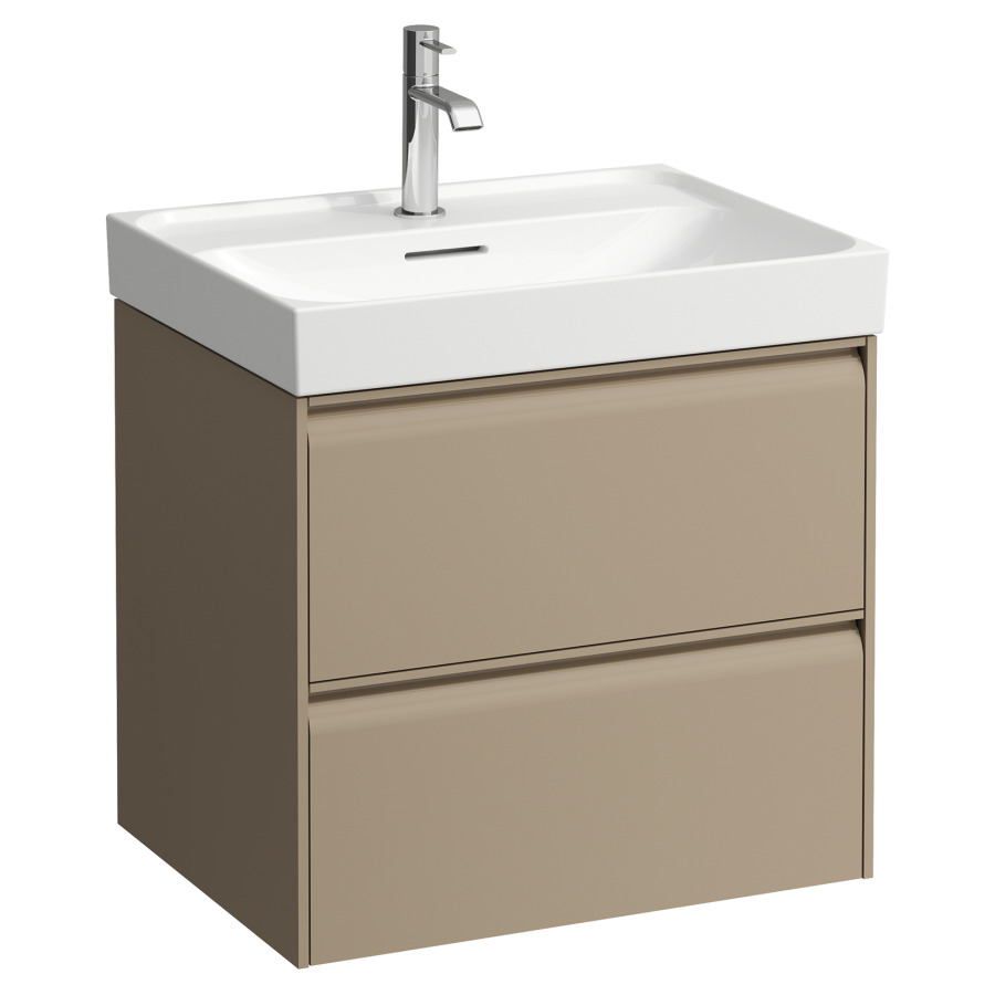 Élément inférieur MEDA
58,4 x 51,5 x 44,8 cm
élément à 2 tiroirs
pour lavabo 213 139/140