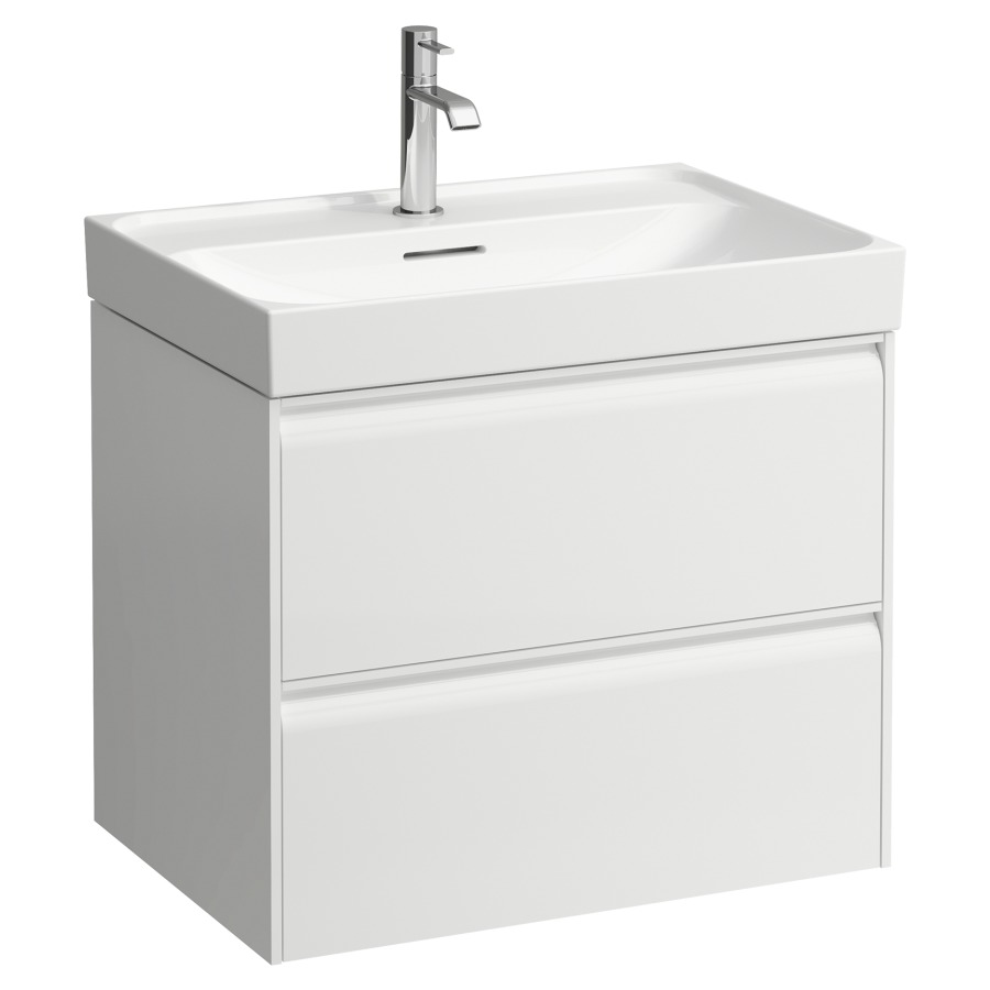 Élément inférieur MEDA
63,6 x 51,5 x 44,8 cm
élément à 2 tiroirs
pour lavabo 213 143/144