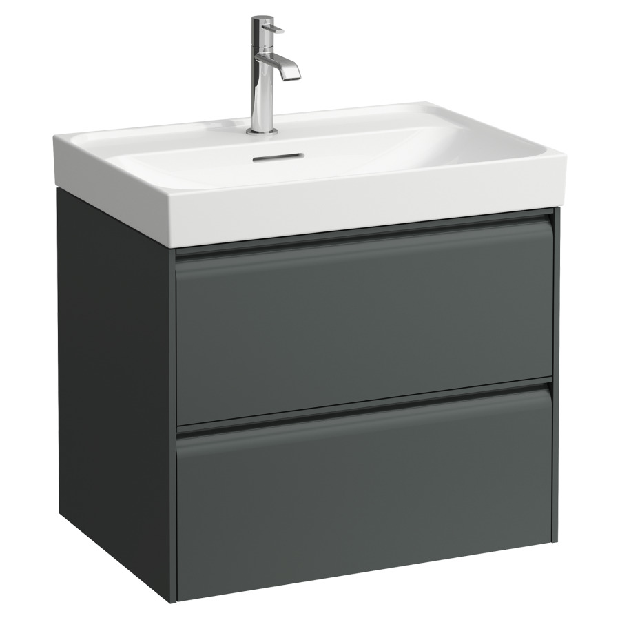 Élément inférieur MEDA
63,6 x 51,5 x 44,8 cm
élément à 2 tiroirs
pour lavabo 213 143/144