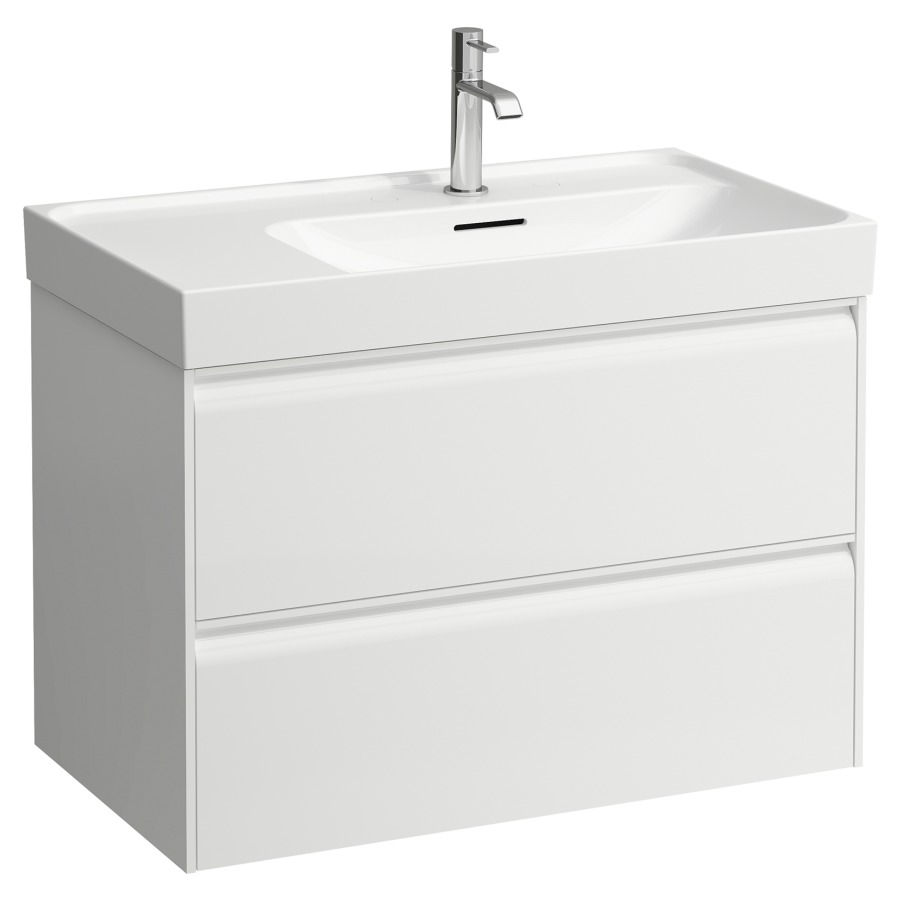 Élément inférieur MEDA
78,4 x 51,5 x 44,8 cm
élément à 2 tiroirs
pour lavabo à droite
pour lavabo 213 147/148