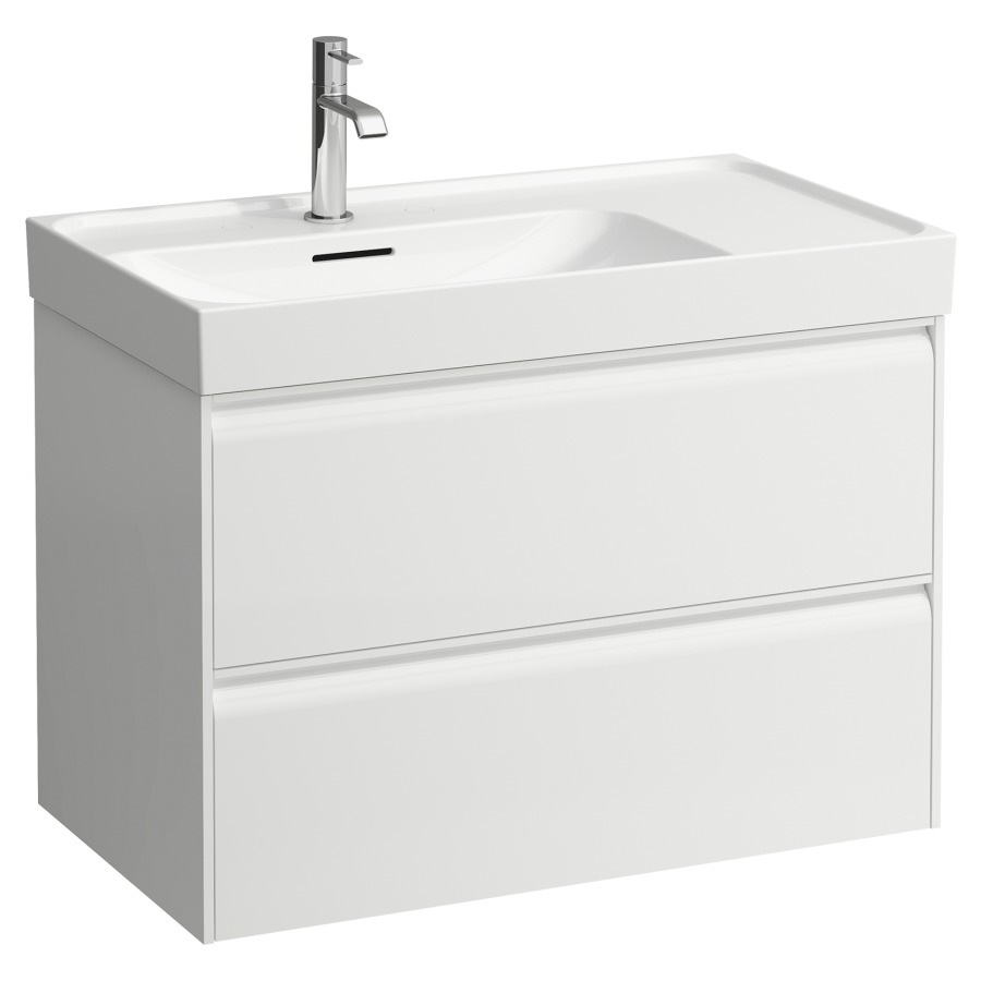 Élément inférieur MEDA
78,4 x 51,5 x 44,8 cm
élément à 2 tiroirs
pour lavabo à gauche
pour lavabo 213 149/150