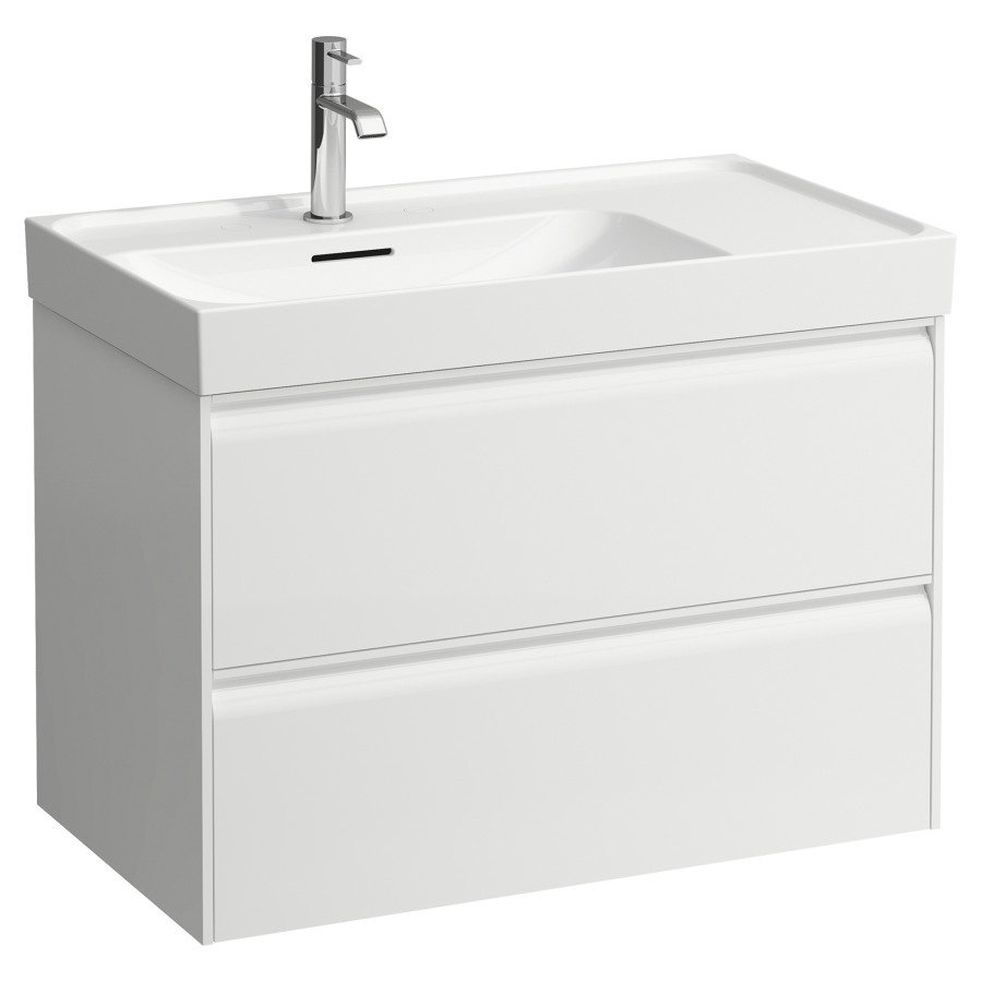 Élément inférieur MEDA
78,4 x 51,5 x 44,8 cm
élément à 2 tiroirs
pour lavabo à gauche
pour lavabo 213 149/150