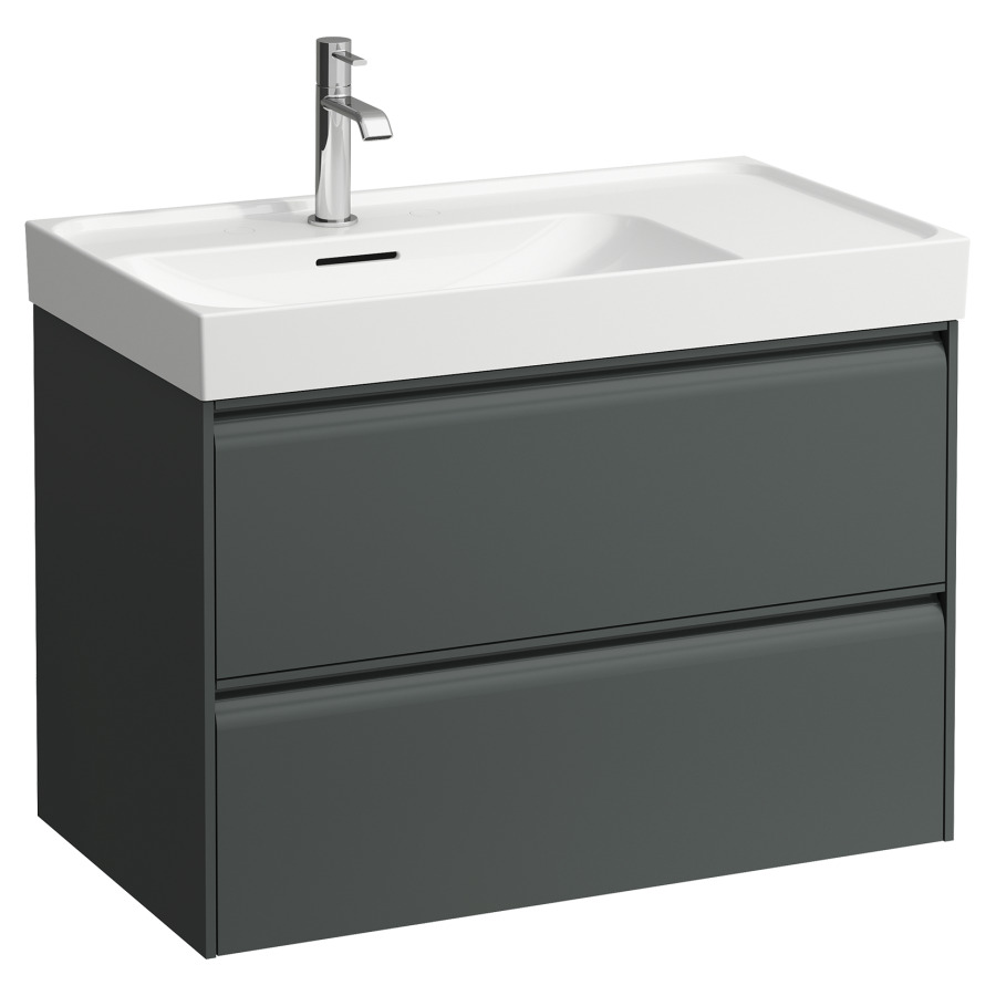 Élément inférieur MEDA
78,4 x 51,5 x 44,8 cm
élément à 2 tiroirs
pour lavabo à gauche
pour lavabo 213 149/150