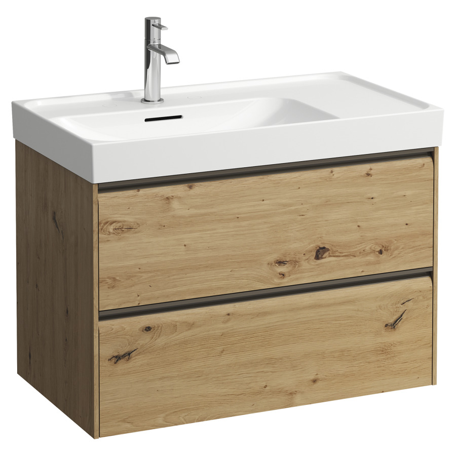 Élément inférieur MEDA
78,4 x 51,5 x 44,8 cm
élément à 2 tiroirs
pour lavabo à gauche
pour lavabo 213 149/150