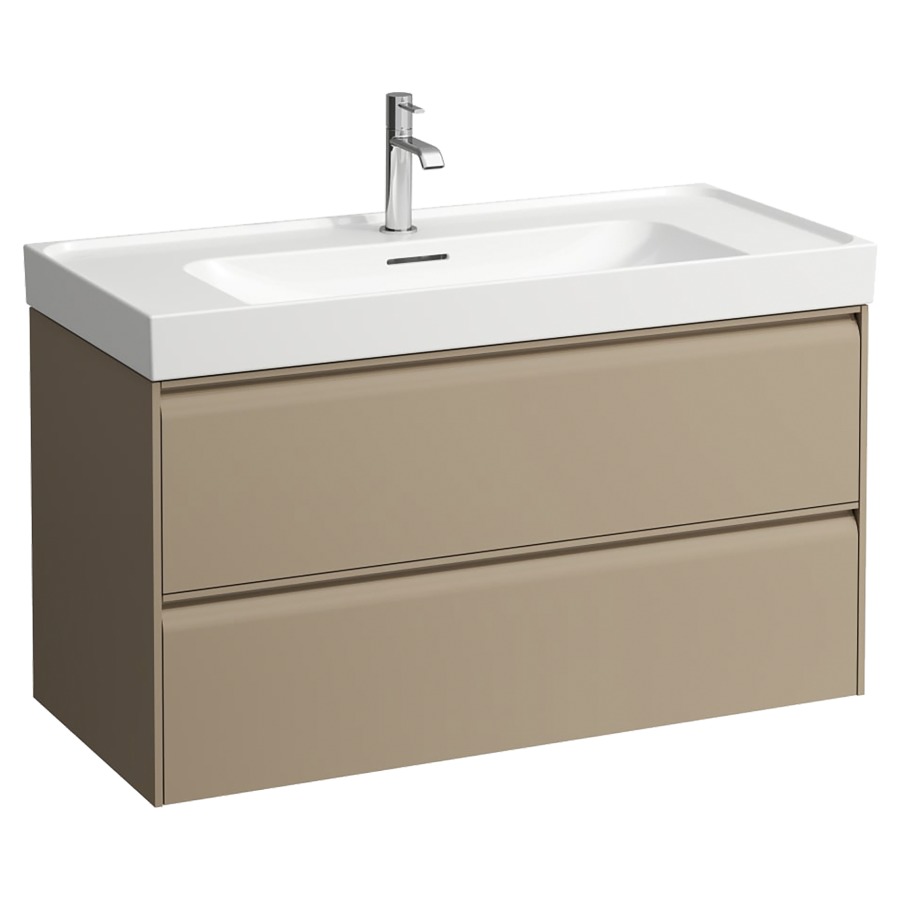 Élément inférieur MEDA
98,4 x 51,5 x 44,8 cm
élément à 2 tiroirs
pour lavabo 213 155/156