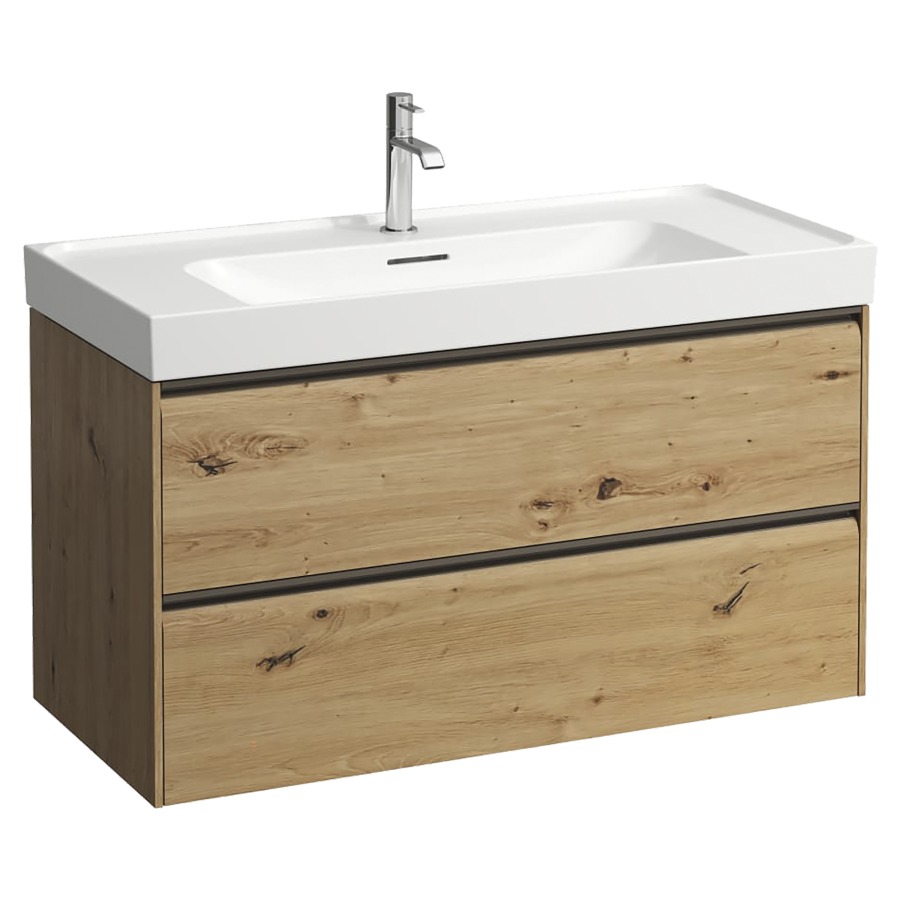 Élément inférieur MEDA
98,4 x 51,5 x 44,8 cm
élément à 2 tiroirs
pour lavabo 213 155/156