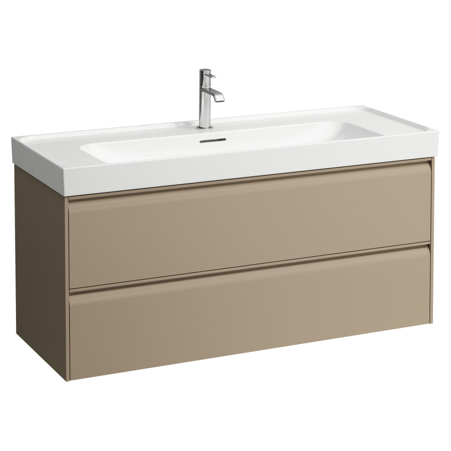 Élément inférieur MEDA
118,2 x 51,5 x 44,8 cm
élément à 2 tiroirs
pour lavabo 213 159/160