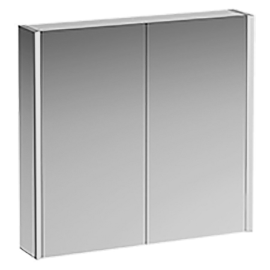Armoire de toilette
FRAME 25 LED
80,0 x 75,0 x 15,0 cm
2 portes à double miroir
2 prises éclairage d'ambiance
en bas, éclairage LED vertical
4000 Kelvin, 2x 14 W, IP44