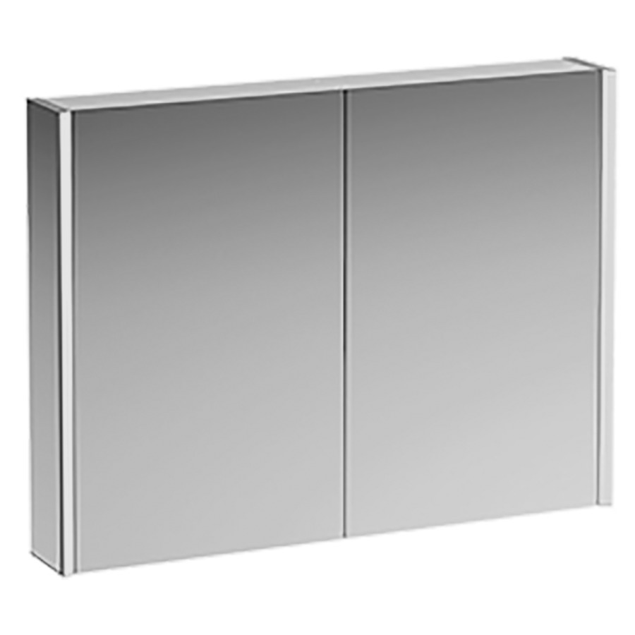 Armoire de toilette
FRAME 25 LED
100,0 x 75,0 x 15,0 cm
2 portes à double miroir
2 prises, éclairage LED
vertical, 4000 Kelvin, 2x 14 W
IP44