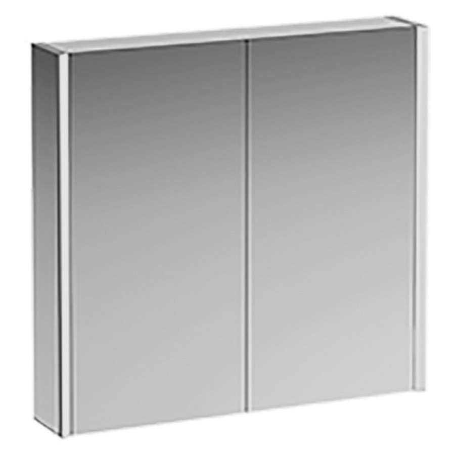 Armoire de toilette
FRAME 25 LED
100,0 x 75,0 x 15,0 cm
2 portes à double miroir
2 prises, éclairage d'ambiance
en bas, éclairage LED vertical
4000 Kelvin, 2x 14 W, IP44
