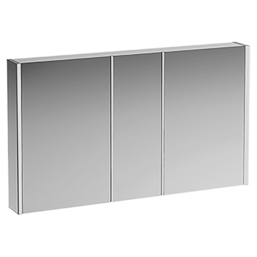 Armoire de toilette
FRAME 25 LED
130,0 x 75,0 x 15,0 cm
3 portes à double miroir
2 prises, éclairage LED
vertical 4000 Kelvin, 2x 14 W
IP44