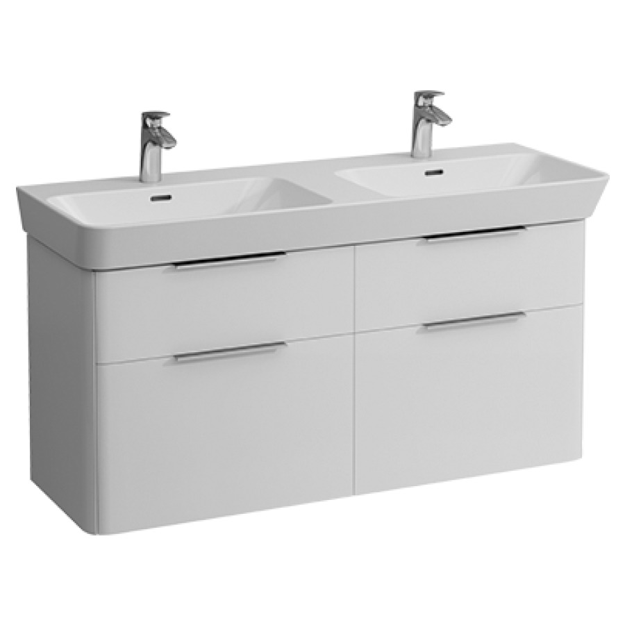 Élément inférieur MODERNA R
119,5 x 56,5 x 39,5 cm
2 éléments à chacune 2 tiroirs
pour lavabo 221 112