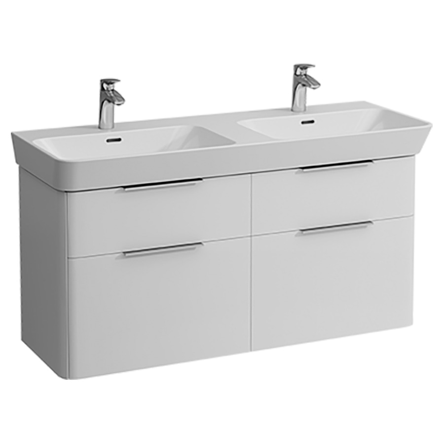 Élément inférieur MODERNA R
119,5 x 56,5 x 39,5 cm
2 éléments à chacune 2 tiroirs
pour lavabo 221 112