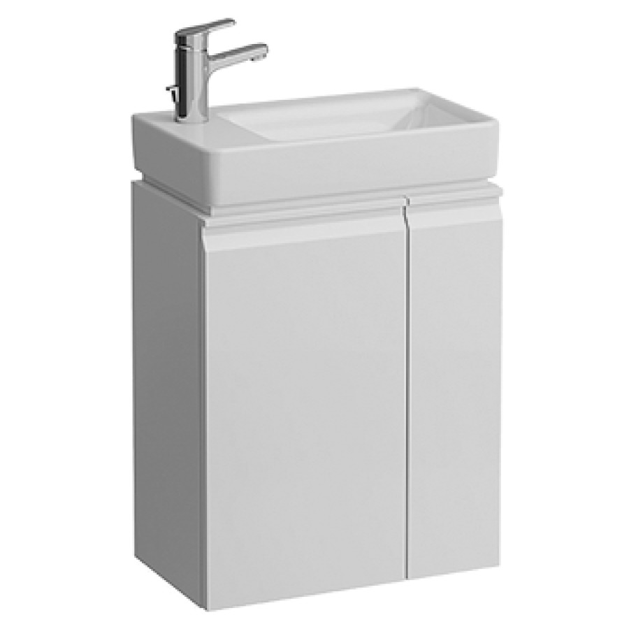 Élément inférieur LAUFEN PRO S
47,0 x 60,5 x 27,5 cm
armoire de tablette, 1 porte
charnières à gauche
1 étagère ouverte à droite
1 tablette
pour lavabo 221 009
sans siphon gain de place