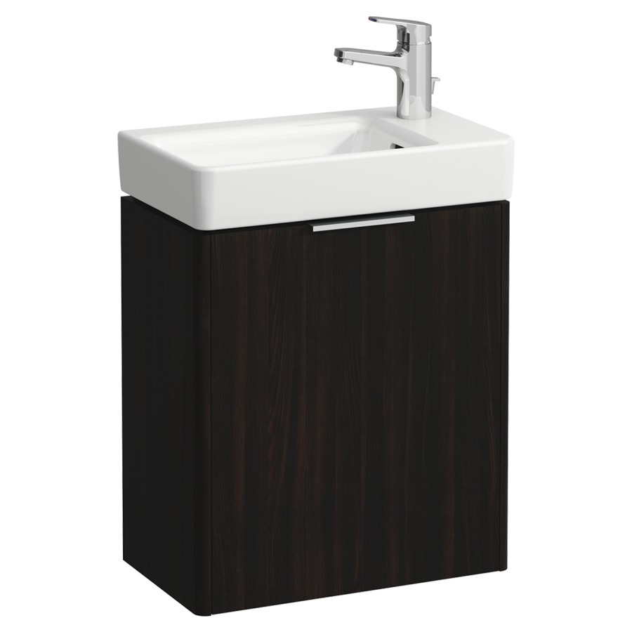 Élément inférieur BASE
46,0 x 53,0 x 26,5 cm
armoire de tablette, 1 porte
charnière à droite
pour lave-mains 221 008
