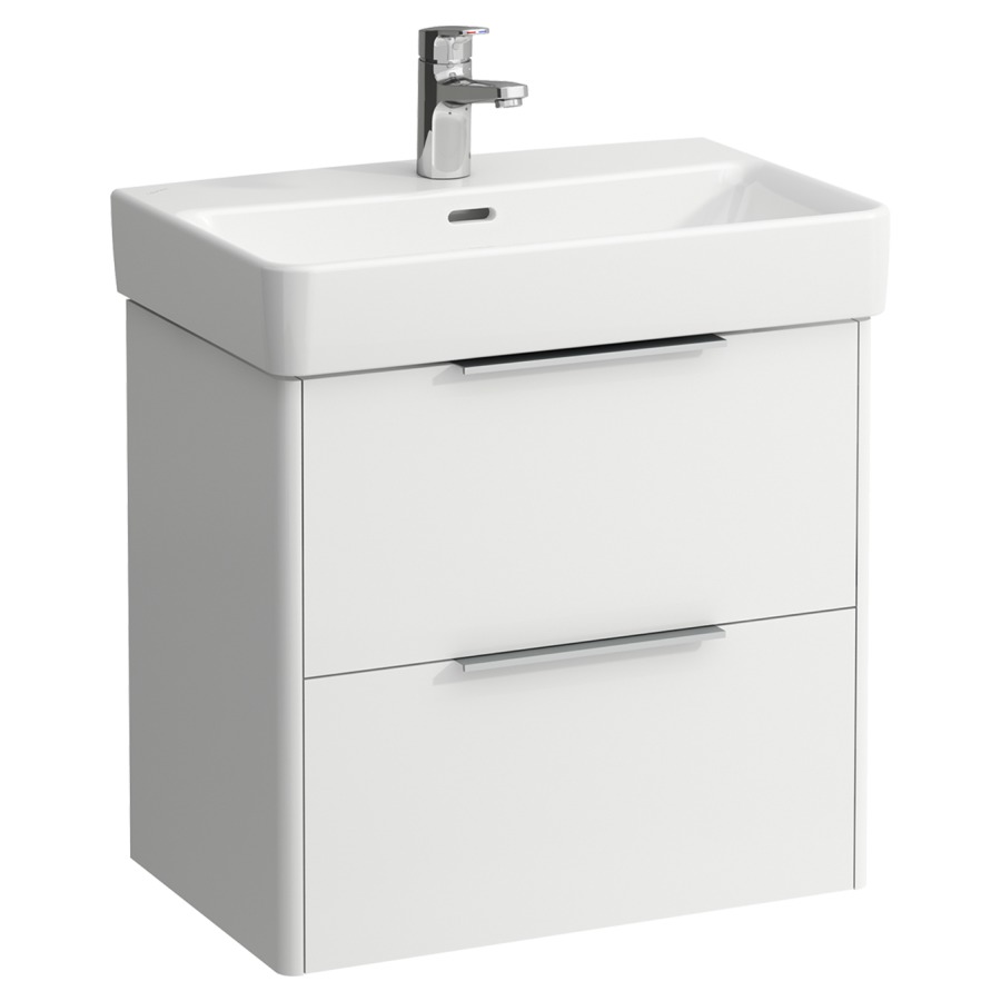 Élément inférieur BASE
57,0 x 53,0 x 36,0 cm
élément à 2 tiroirs
pour lavabo 211 307