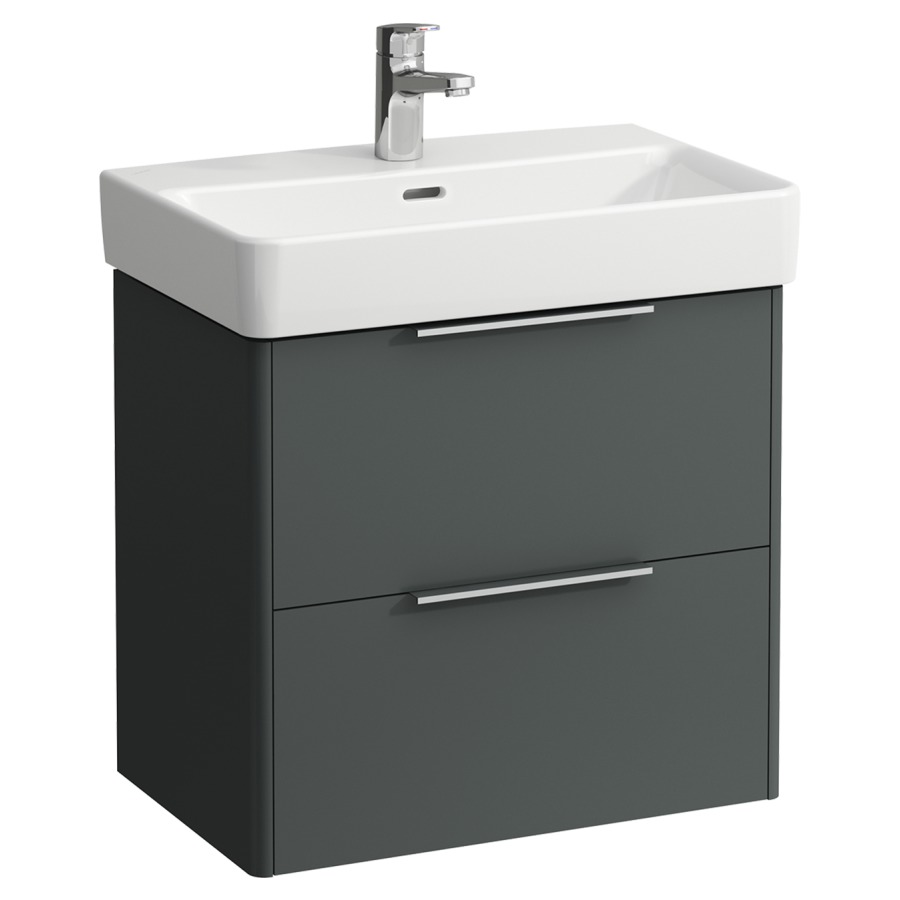 Élément inférieur BASE
57,0 x 53,0 x 36,0 cm
élément à 2 tiroirs
pour lavabo 211 307