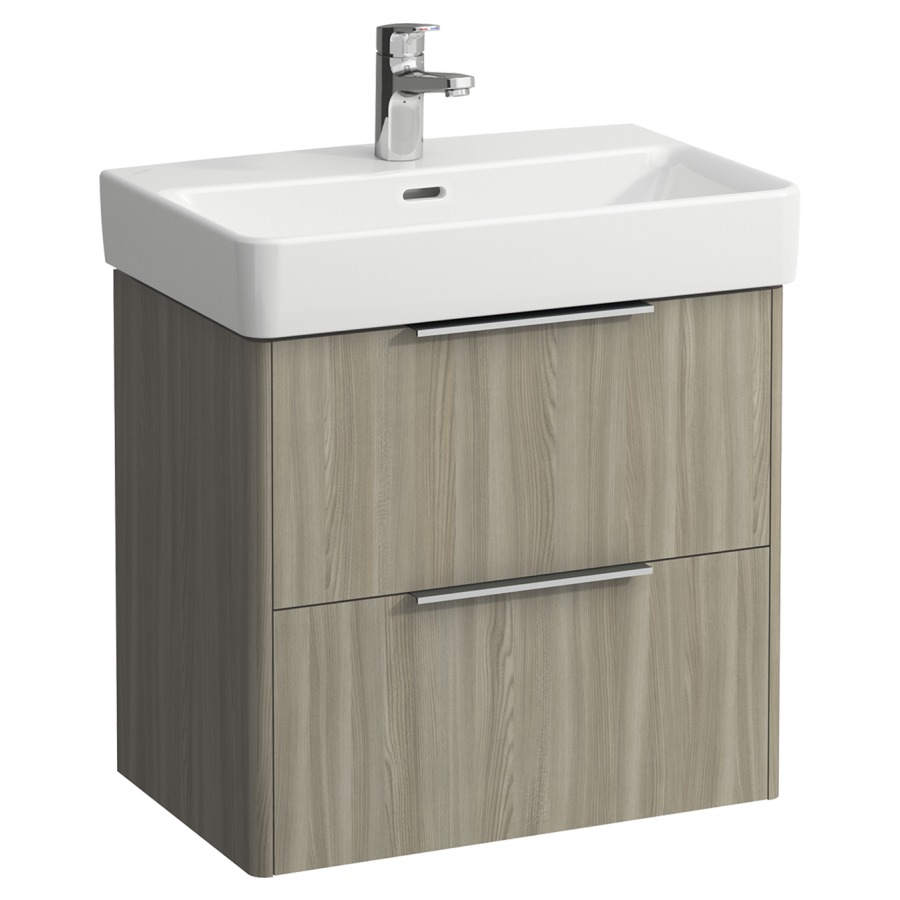 Élément inférieur BASE
57,0 x 53,0 x 36,0 cm
élément à 2 tiroirs
pour lavabo 211 307