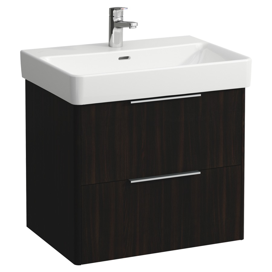 Élément inférieur BASE
61,5 x 53,0 x 44,0 cm
élément à 2 tiroirs
pour lavabo 212 069