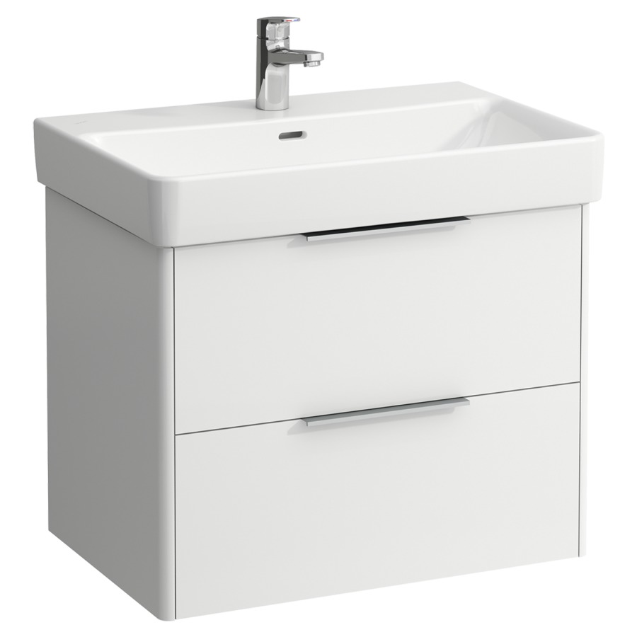 Élément inférieur BASE
66,5 x 53,0 x 44,0 cm
élément à 2 tiroirs
pour lavabo 212 070