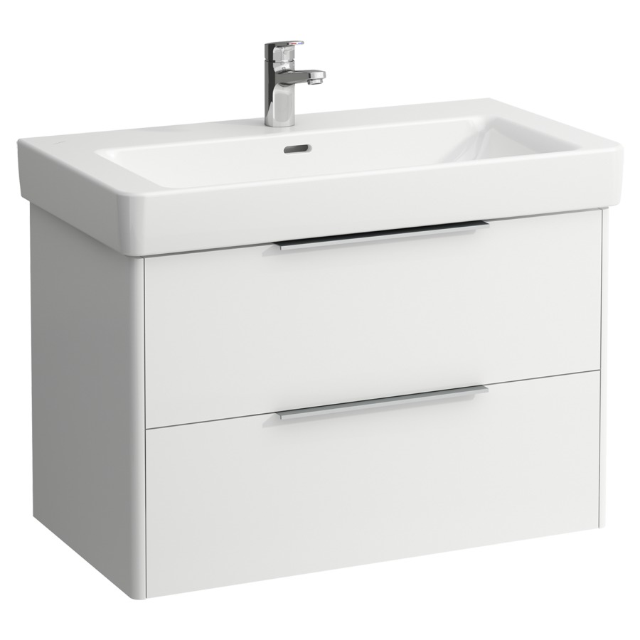 Élément inférieur BASE
81,0 x 53,0 x 44,0 cm
élément à 2 tiroirs
pour lavabo 212 075