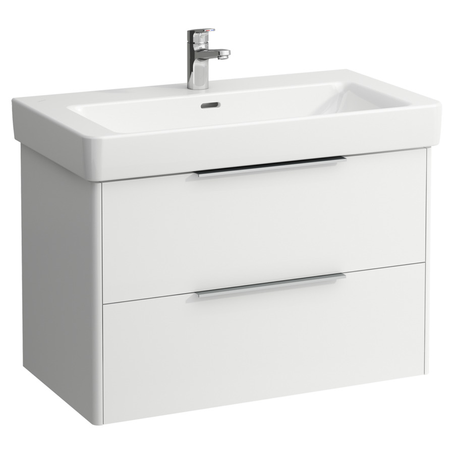 Élément inférieur BASE
81,0 x 53,0 x 44,0 cm
élément à 2 tiroirs
pour lavabo 212 075