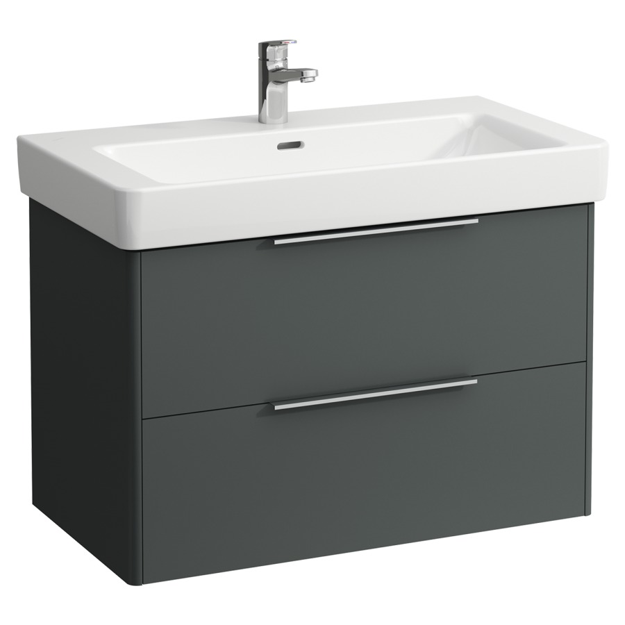 Élément inférieur BASE
81,0 x 53,0 x 44,0 cm
élément à 2 tiroirs
pour lavabo 212 075