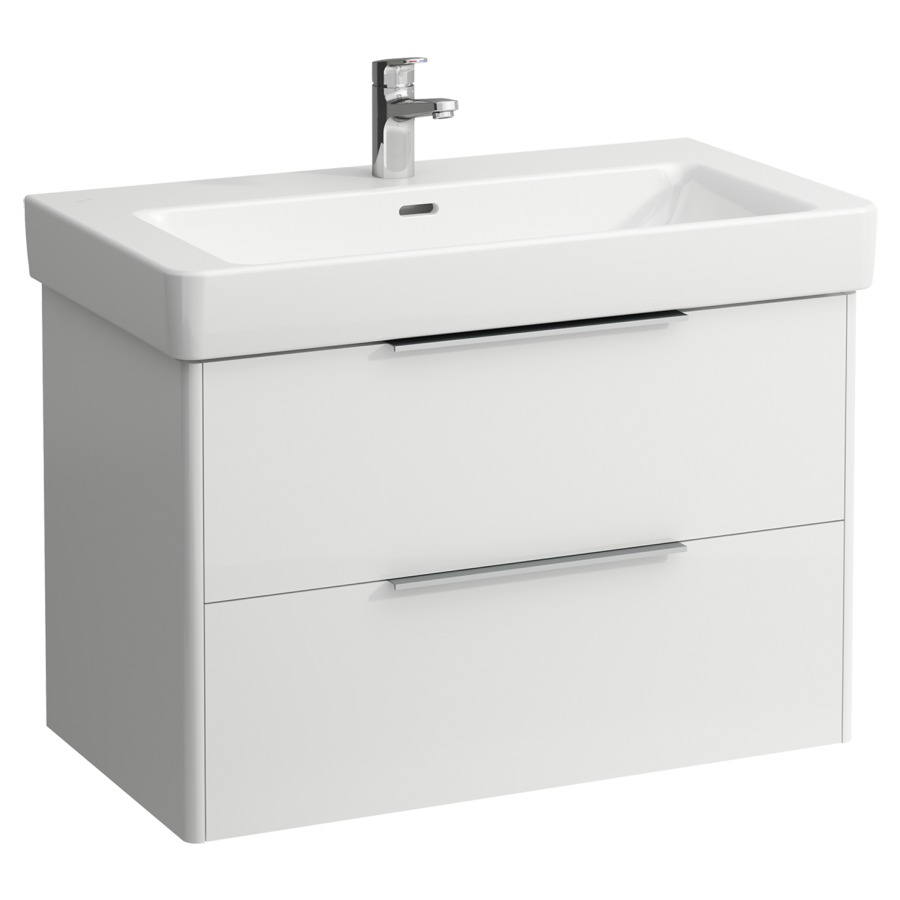 Élément inférieur BASE
81,0 x 53,0 x 44,0 cm
élément à 2 tiroirs
pour lavabo 212 075