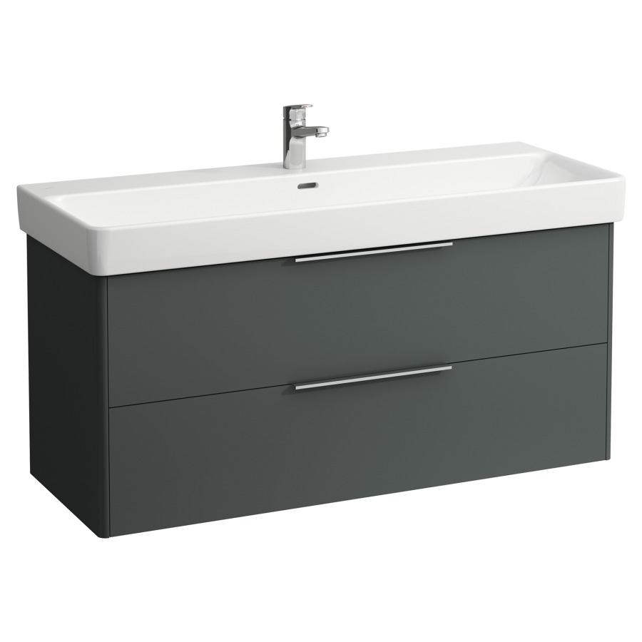 Élément inférieur BASE
116,0 x 53,0 x 44,0 cm
élément à 2 tiroirs
pour lavabo 214 076