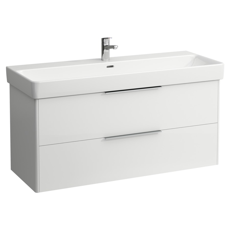 Élément inférieur BASE
116,0 x 53,0 x 44,0 cm
élément à 2 tiroirs
pour lavabo 214 076