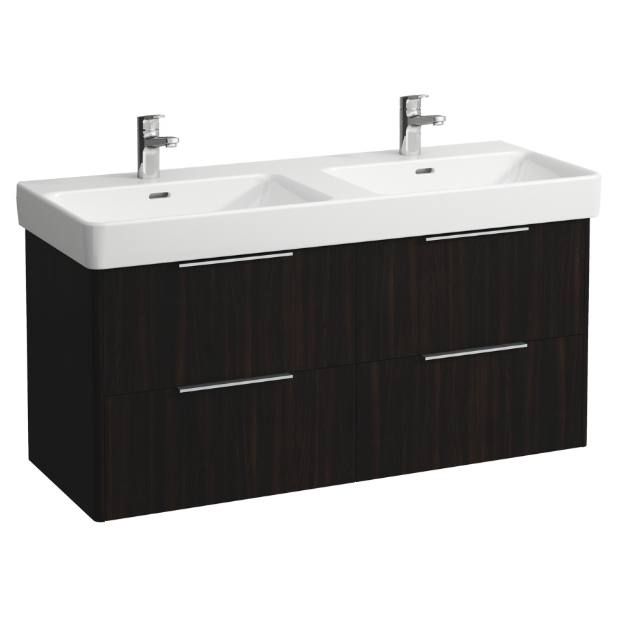 Élément inférieur BASE
116,0 x 53,0 x 44,0 cm
2 éléments à chacun 2 tiroirs
per lavabo double 214 077