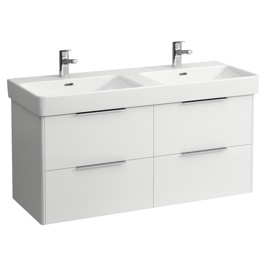 Élément inférieur BASE
116,0 x 53,0 x 44,0 cm
2 éléments à chacun 2 tiroirs
per lavabo double 214 077
