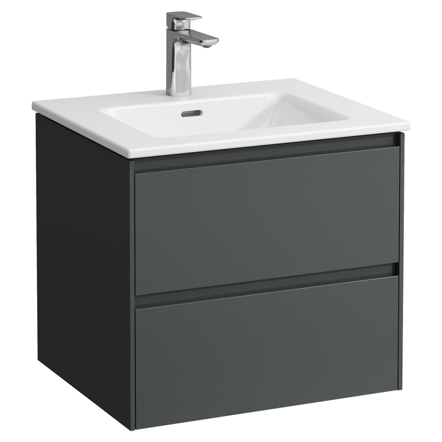 Combinaison de meuble Pro X
60 x 53.5 x 50 cm
élément de tiroir Lani, 2&nbsp;tiroirs
avec lavabo en céramique blanc
avec trop-plein