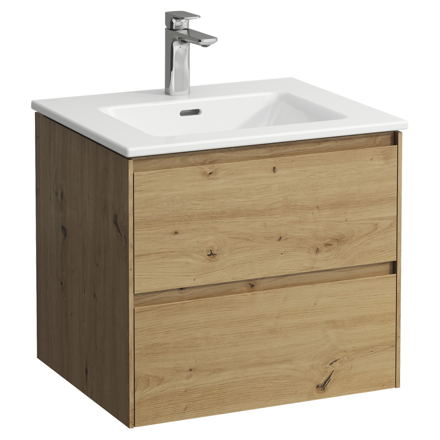 Combinaison de meuble Pro X
60 x 53.5 x 50 cm
élément de tiroir Lani, 2&nbsp;tiroirs
avec lavabo en céramique blanc
avec trop-plein