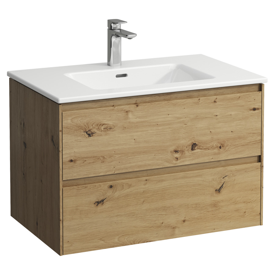 Combinaison de meuble Pro X
80 x 53.5 x 50 cm
élément de tiroir Lani, 2&nbsp;tiroirs
avec lavabo en céramique blanc
avec trop-plein