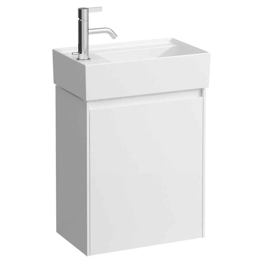 Élément inférieur LANI FOR
KARTELL
43,5 x 51,5 x 27 cm
armoire de tablette, 1 porte
charnière à gauche
pour lave-mains 221 055/056