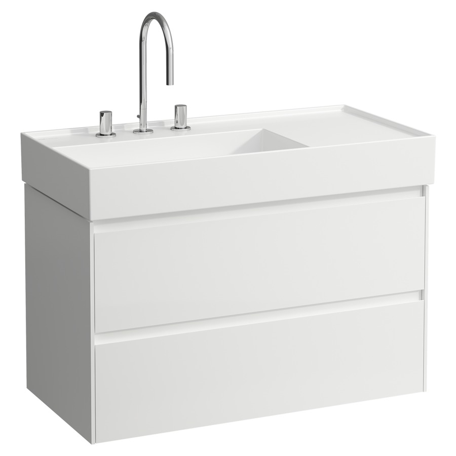 Élément inférieur LANI FOR
KARTELL
88 x 51,5 x 45 cm
élément à 2 tiroirs
pour lavabo 212 098