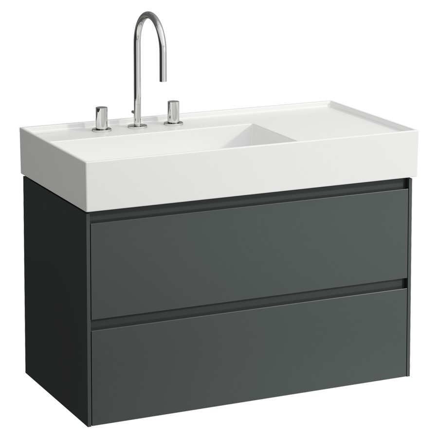 Élément inférieur LANI FOR
KARTELL
88 x 51,5 x 45 cm
élément à 2 tiroirs
pour lavabo 212 098