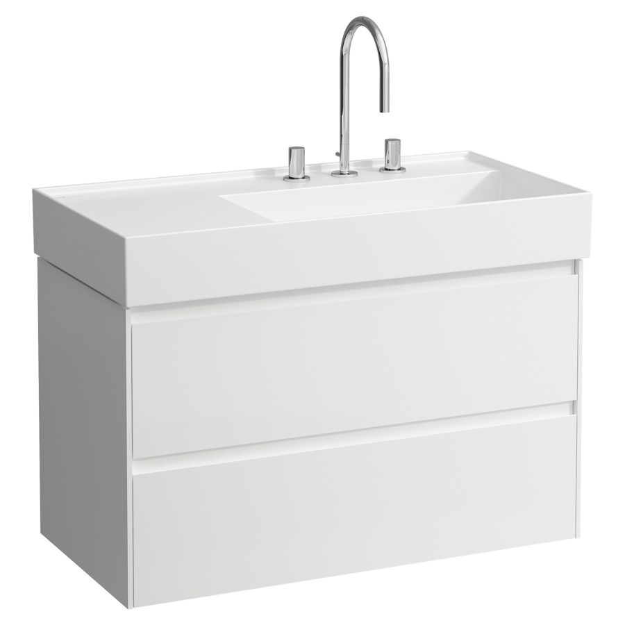 Élément inférieur LANI FOR
KARTELL
88 x 51,5 x 45 cm
élément à 2 tiroirs
pour lavabo 212 094
