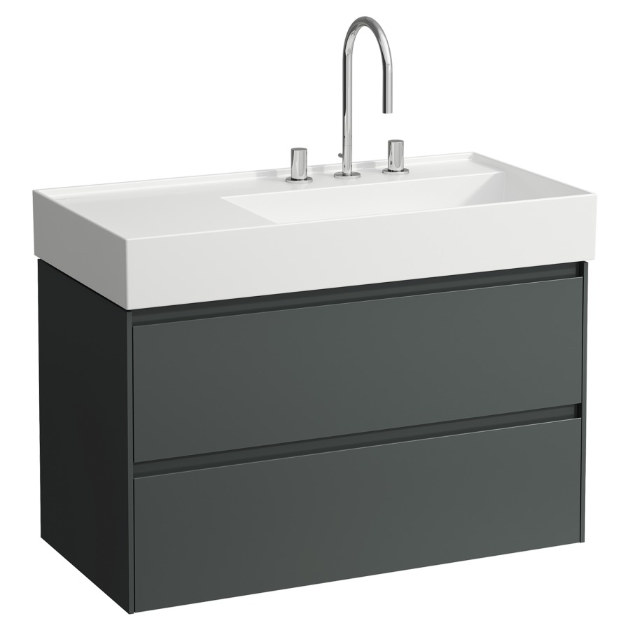 Élément inférieur LANI FOR
KARTELL
88 x 51,5 x 45 cm
élément à 2 tiroirs
pour lavabo 212 094