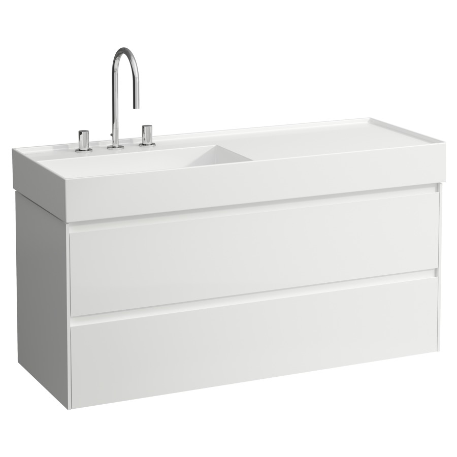 Élément inférieur LANI FOR
KARTELL
118 x 51,5 x 45 cm
élément à 2 tiroirs
pour lavabo 212 099